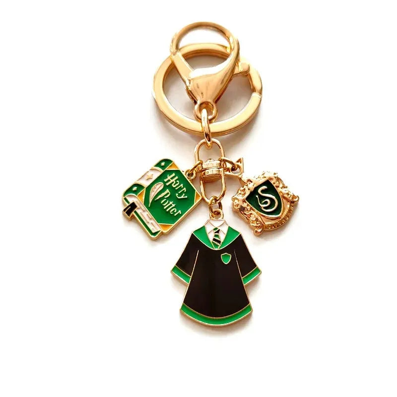 Porte-clés Harry Potter Maisons de Poudlard vert